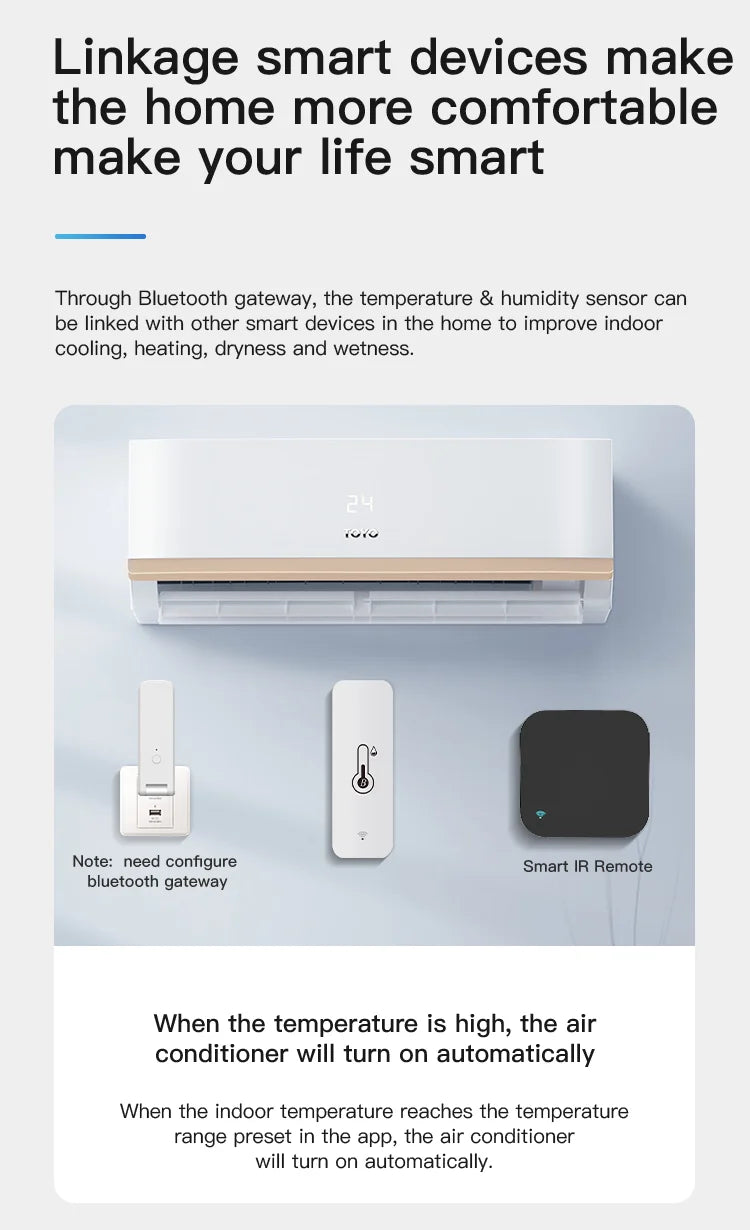 Tuya Bluetooth Smart Temperature & Humidity Sensor