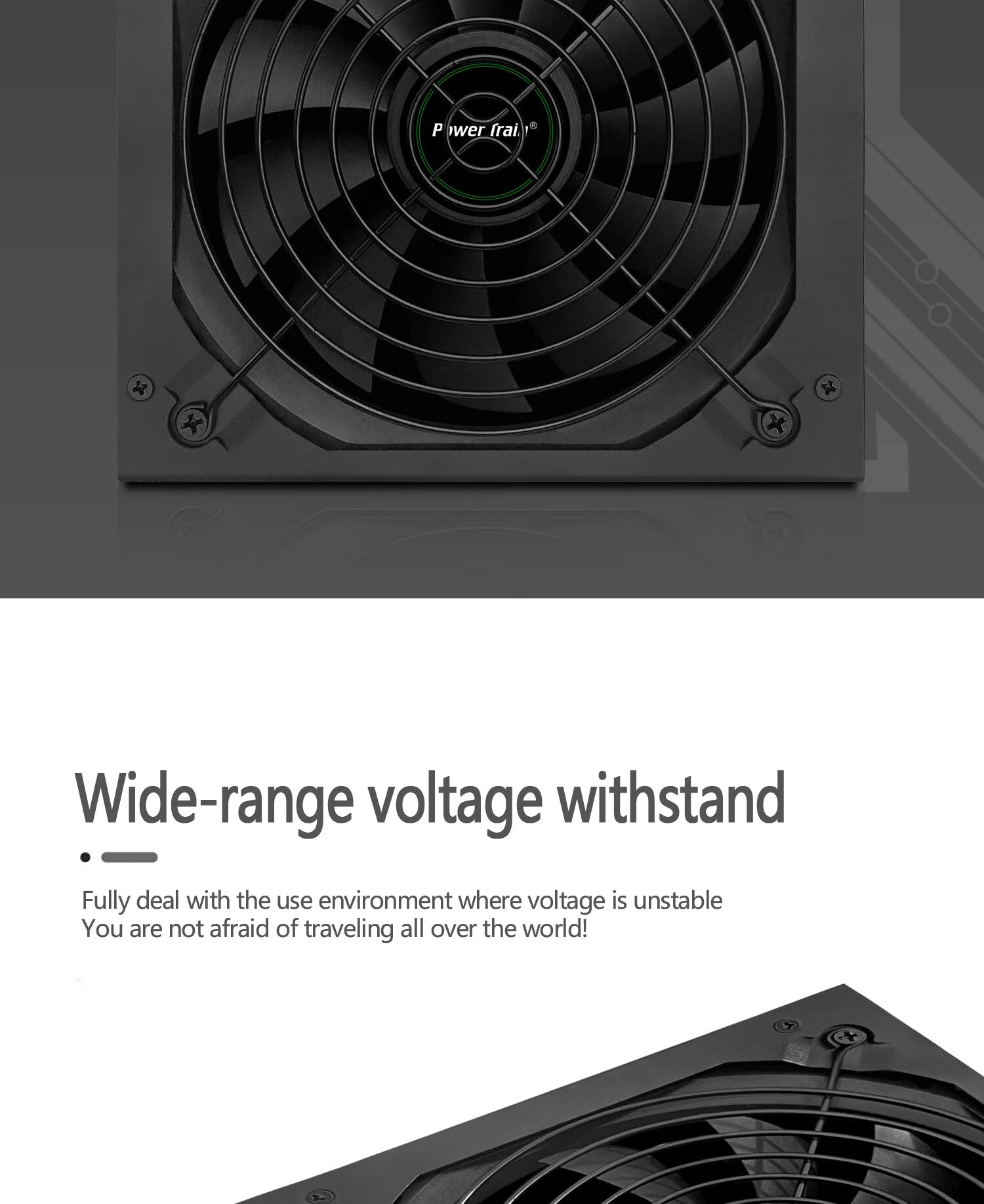Power Train ATX PSU – 650W/750W/850W/1000W Full Modular Gaming Power Supply