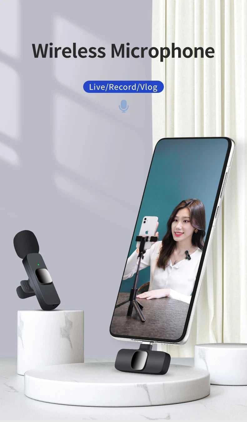 Basix 2.4G Wireless Lavalier Microphone for Phones