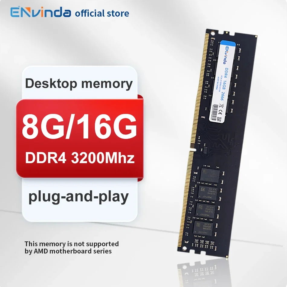 ENVINDA DDR3/DDR4/DDR5 Desktop RAM – 8GB/16GB High-Speed Memory