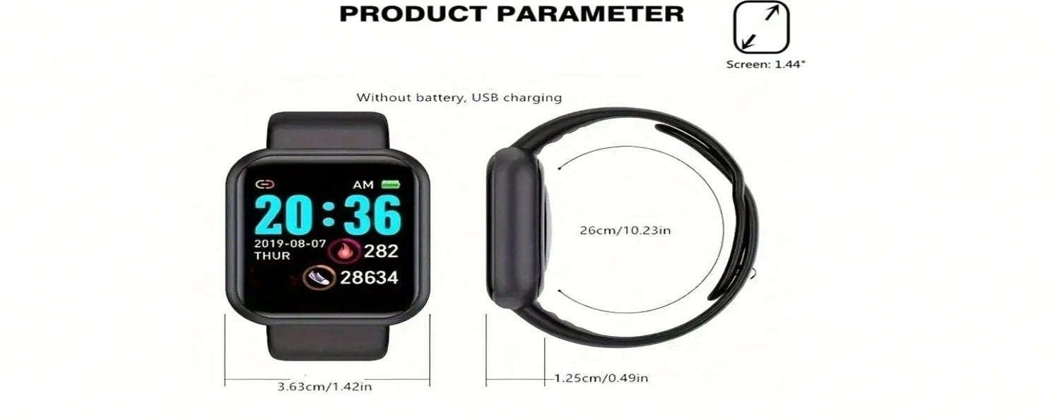 Bluetooth Smart Watch – Fitness & Health Tracker for Men & Women