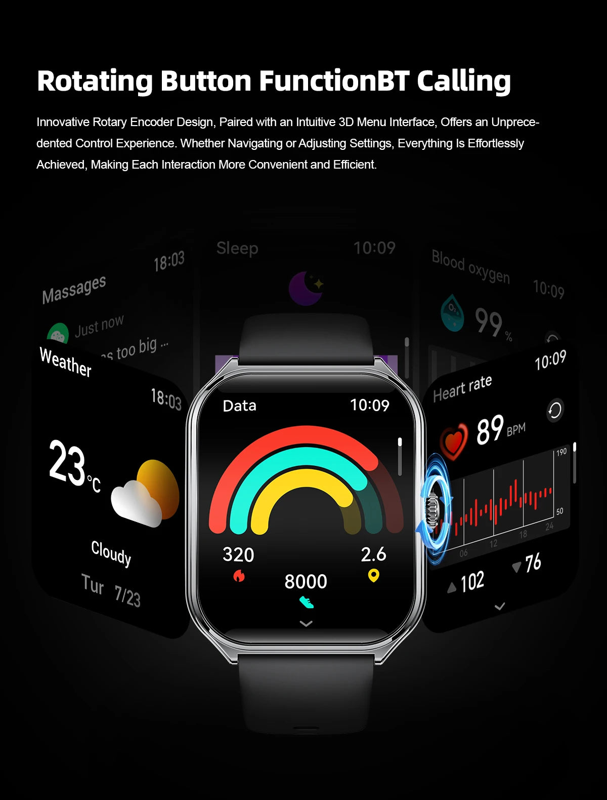 1.96" Ultra Thin AMOLED Smart Watch