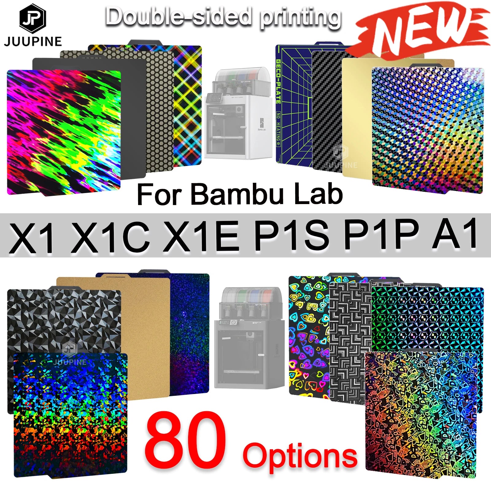 JUUPINE PEI/PEO Build Plate for Bambu Lab 257x257mm