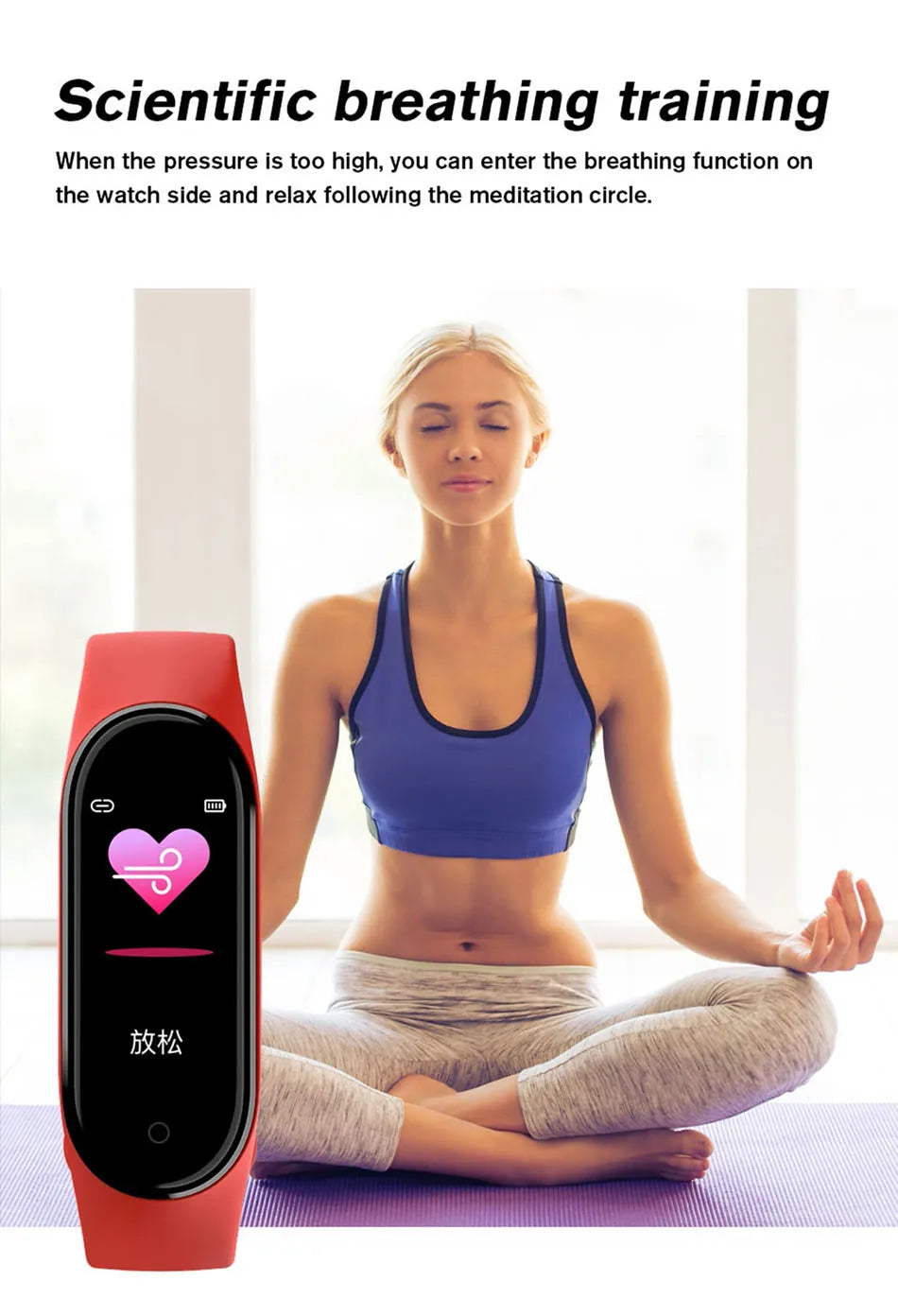 M6 Fitness Smart Watch – Waterproof Health Tracker Band