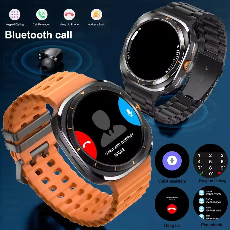 LAXASFIT GT7 Ultra Smartwatch – 1.52" AMOLED Bluetooth Fitness Watch