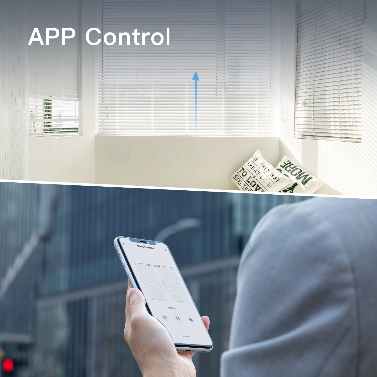 MOES Tuya WiFi Smart Motor – Electric Chain Roller Blinds with RF Remote
