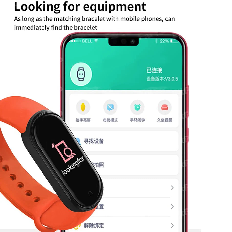 M6 Fitness Smart Watch – Waterproof Health Tracker Band
