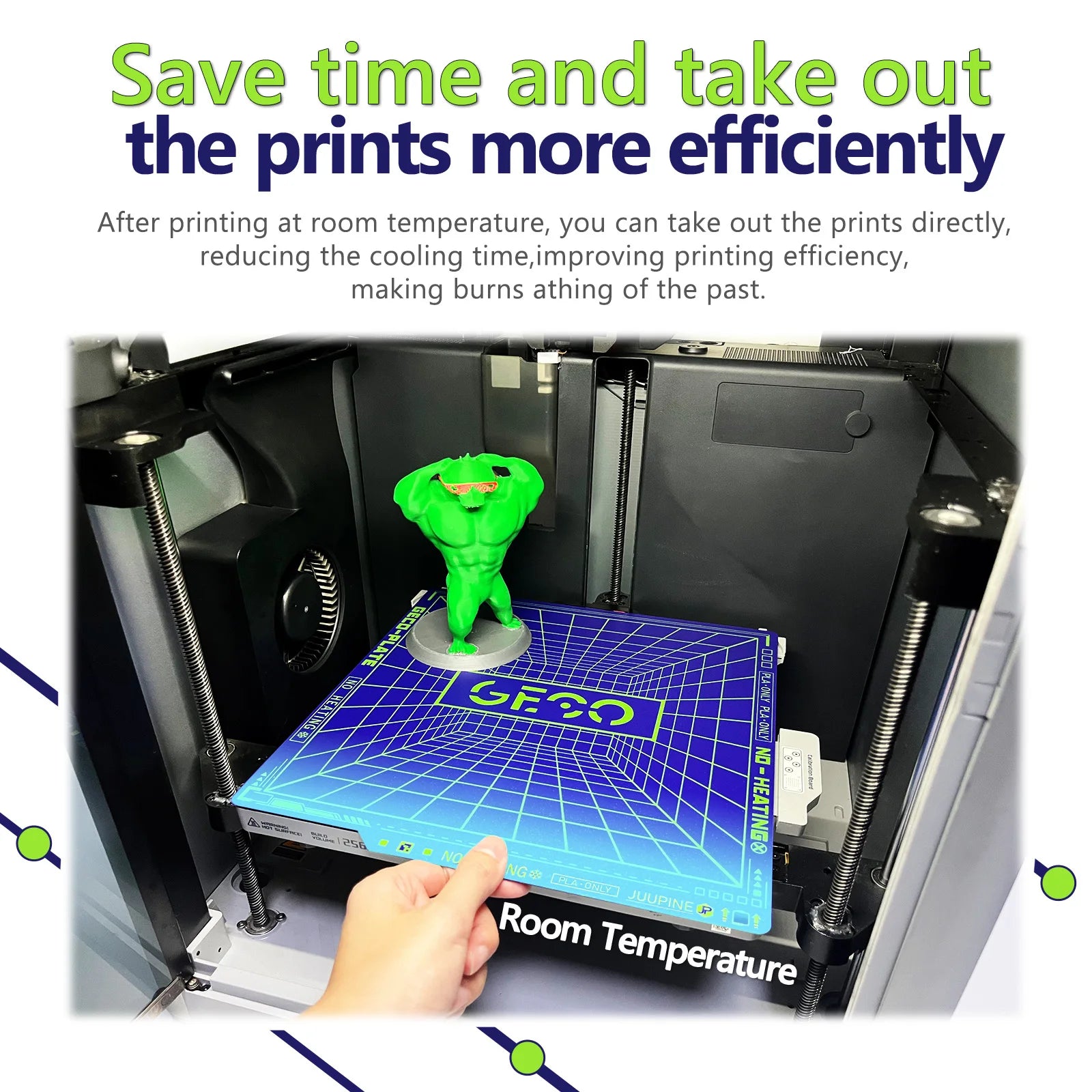 Geco PLA Build Plate 257x257mm for Bambu Lab Printers