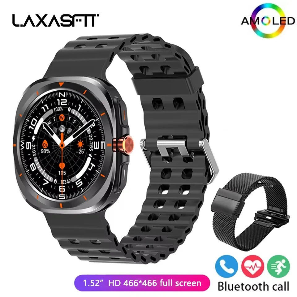LAXASFIT GT7 Ultra Smartwatch – 1.52" AMOLED Bluetooth Fitness Watch