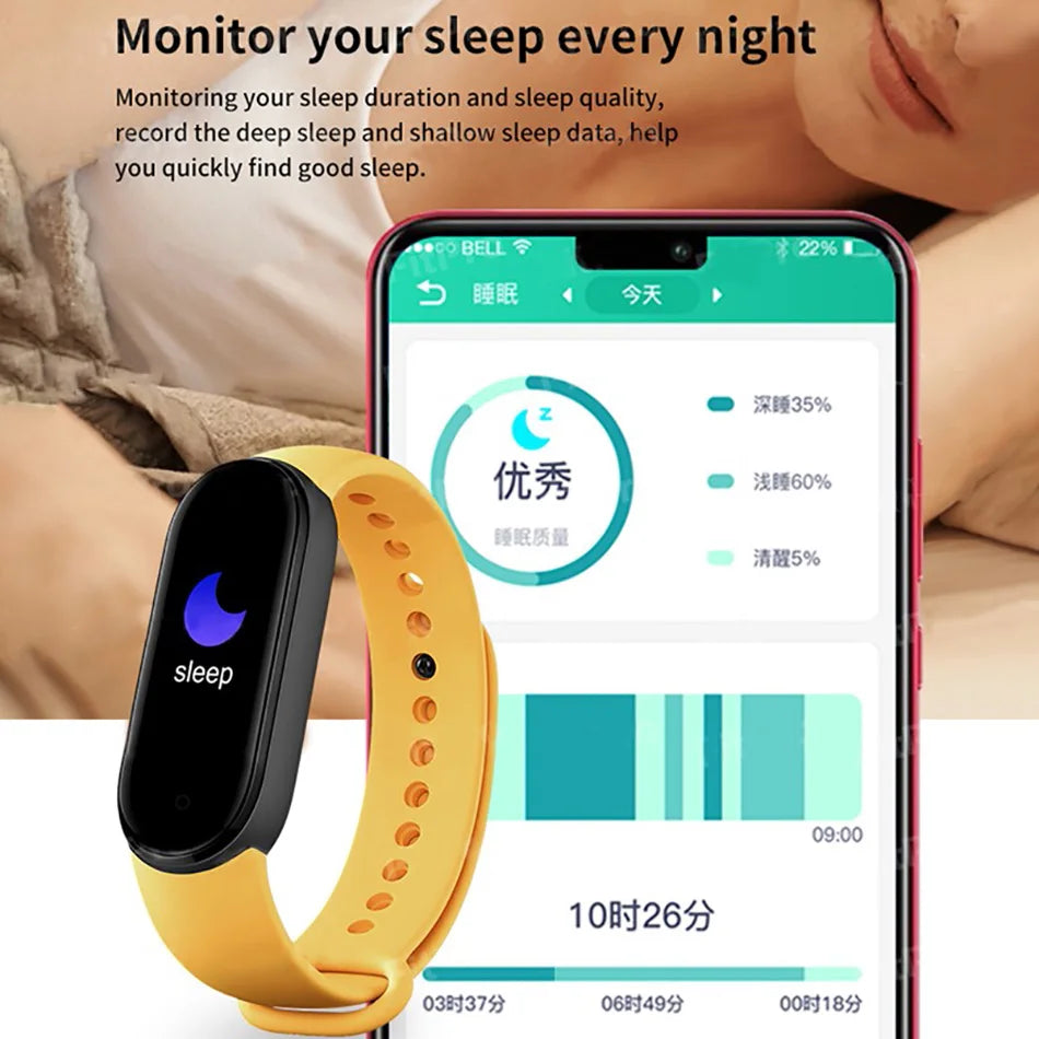 M6 Fitness Smart Watch – Waterproof Health Tracker Band