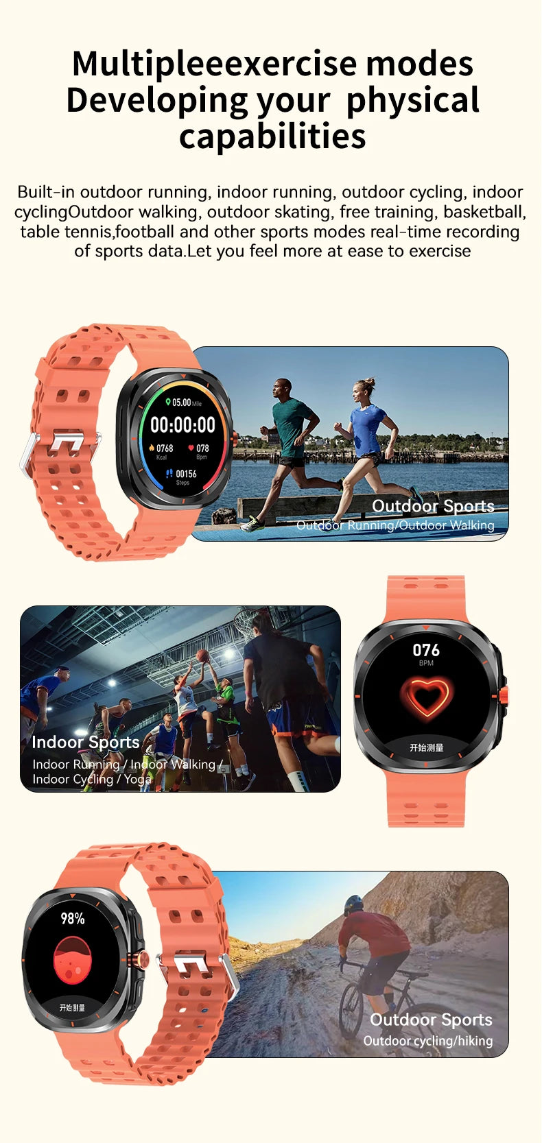 LAXASFIT GT7 Ultra Smartwatch – 1.52" AMOLED Bluetooth Fitness Watch