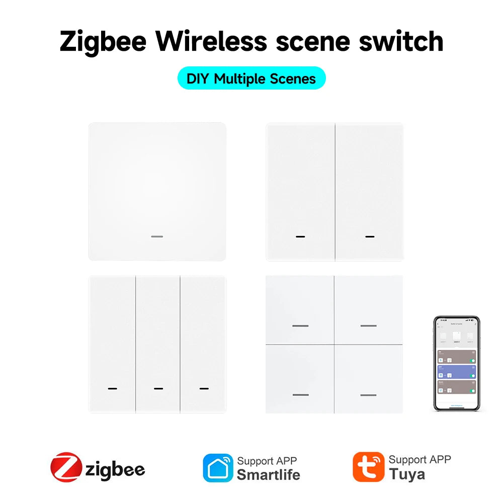 Tuya ZigBee 3.0 Wireless Smart Scene Switch