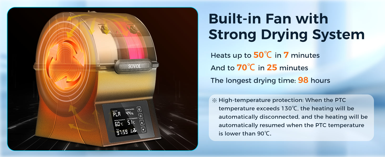 Sovol SH02 Filament Dryer & Storage Box with Heater